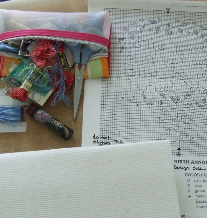 Baptismal Cross Stitch